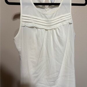 Elle‎ Ivory Sleeveless Top